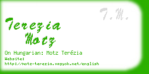 terezia motz business card